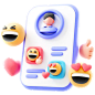 Speech Bubbles  3D Icon