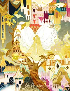 The Hundredth House Had No Walls, 前几个月给 Tor Book原创短篇小说画的图～✨是一个以尼尔.盖曼和他老婆阿曼达.帕尔默为原型的带点奇幻色彩的爱情小故事，特别特别可爱。感兴趣的可以点进链接看看故事：O网页链接
✨✨ ​​​​