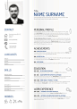 creative minimalist cv / resume template
