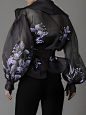 Women Floral Spring/Fall Elegant Polyester Lightweight No Elasticity 1 * Top Long sleeve X-Line Blouses : Affordable price buy Blouses on Stylewe, SPU: 11OBL184899, Color: Black, Activity:Daily, Edition type:Regular Fit.