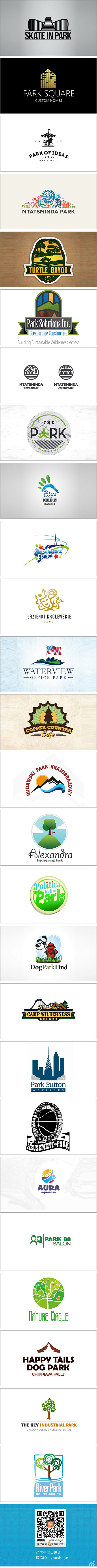 【推荐！一组公园元素的Logo设计】@啧...