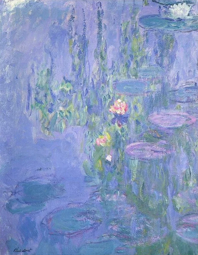 Water Lilies, 1914-17 14奥斯卡-克劳德·莫奈Oscar-Claude Monet（1840～1926），印象派领导者 ...