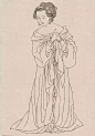 古代人物白描集锦120图_工笔画 : 工笔画属于工整细致一类画法，如宋代的院体画，明代仇英的人物画等。白描本来大抵是用来打草稿的，宋代画家李公麟把它发展成独立的画种，他的白描如行云流水，变化无穷丰富，有很强的表现力。工笔白描把笔触美感提升到了绝对…