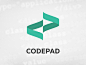 CodePad Logo代码垫logo标识html css hack _科技公司logo采下来 #率叶插件，让花瓣网更好用#