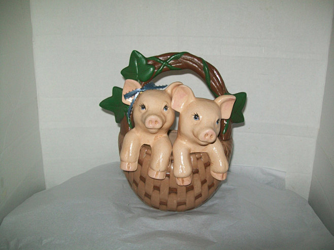 Ceramic Pigs In A Ba...