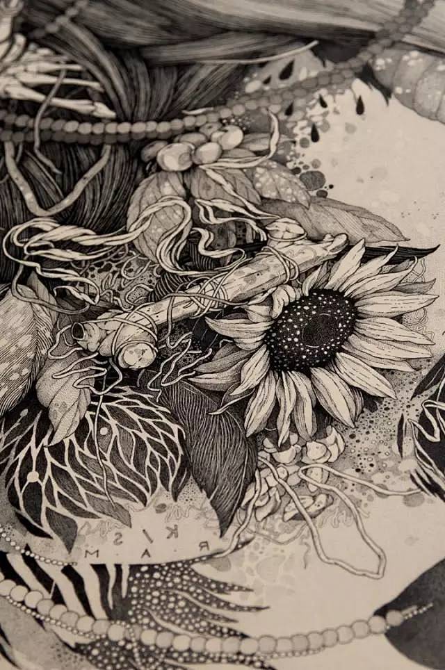 绘画画的比钞票还精细不拿放大镜欣赏对不起你啊