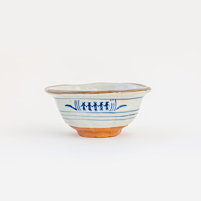 [食具·舍] 日式和风青花格陶瓷碗-淘宝...