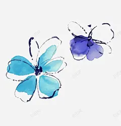 花朵插画高清素材 花朵插画 花朵水彩画 花瓣 免抠png 设计图片 免费下载