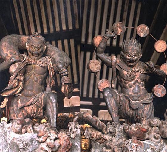 日本美术作品赏析（一）风神雷神图屏风