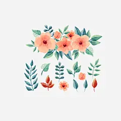 花草墙纸_新图网 https://ixintu.com 花草 植物 绿意 壁纸 花草墙纸 插画 图标