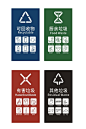 国标最新垃圾分类标识标牌地贴VI导视