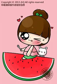 超萌小Q一组，快来收图啦 - 插画图片_插画师_插画壁纸_场景插画_yidodo.net - 意兜兜