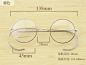 限量版 法国复古溥仪圆框形纯钛眼镜架近视光学文艺眼镜框太子镜-淘宝网