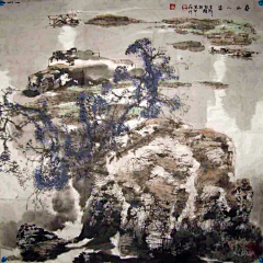 独鼠采集到国画   山水  白云乡