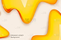 剪纸风格的蜜蜂用蜂巢。养蜂及蜂蜜产品模板设计。