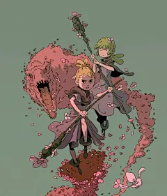 varguy 作品欣赏（三）
魔导世界~

其创作风格深受宫崎骏和吉卜力工作室视觉风格的影响. 用清新简约的线条和色彩描绘出一个美丽诡奇的童话世界,真是超级可爱的世界了. ​​​​