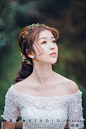 豆梓老师丨韩式清新自然的新娘造型+来自：婚礼时光——关注婚礼的一切，分享最美好的时光。#新娘造型#