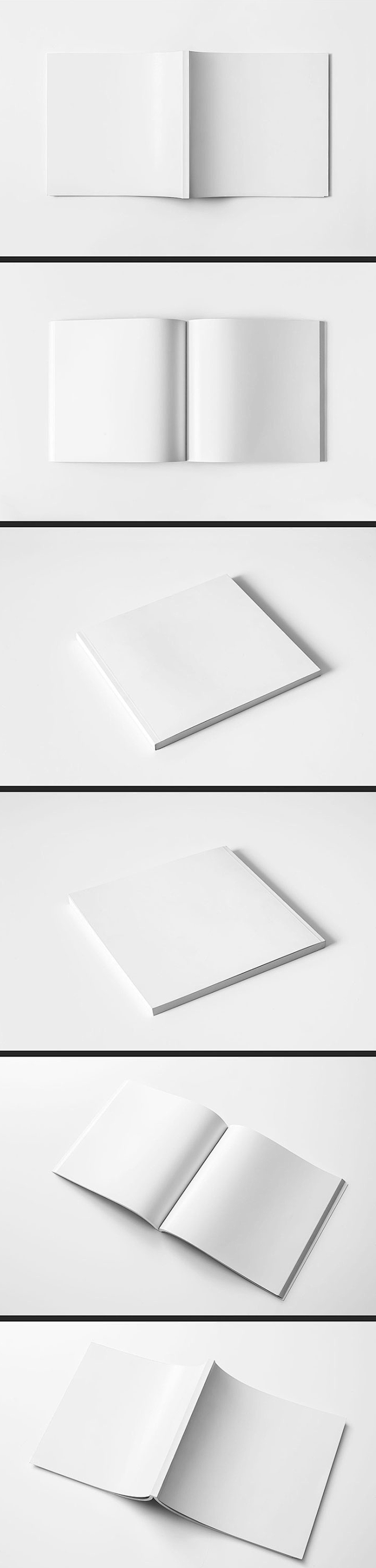 空白画册模板psd分层版式封面效果图贴图...