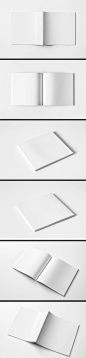 空白画册模板psd分层版式封面效果图贴图样机素材