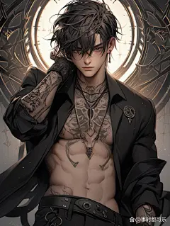 WM-小众哥特风格男生头像壁纸