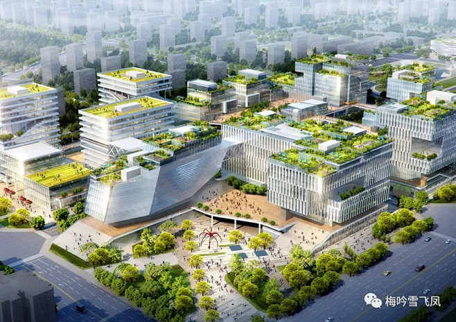效果图整理——产业园、科技城、商务总部 (41)-花瓣网