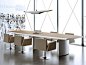 WOODEN MEETING TABLE ARCO COLLECTION BY MASCAGNI | DESIGN LUCCI ORLANDINI DESIGN