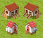 Game Design Assets : Buildings and environment assets created for a social game.Made at Gamesys for 'Here be Monsters'