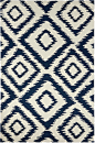 现代风格深蓝白色几何纹理图形地毯贴图