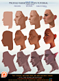 Profile variation steps tutorial pack .term 46. | Sakimi Chan on Patreon : Official Post from Sakimi Chan: From another one of the suggestions given by you guys, I created a simple step by step tutorial of how you can aproach painting profiles :) I painte