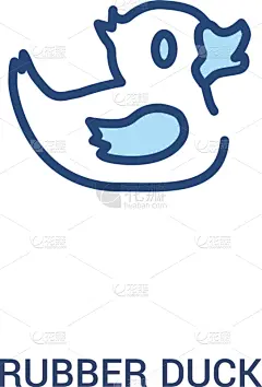 橡皮鸭子,两只动物,线条,概念,极简构图,计算机图标,可爱的,直的,塑胶,自然美
