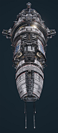 USR "Colossus" - Update pass #1, 2016, Hans Palm : So I went and rebuilt the very first ship I ever made for Fractured Space two years ago. A handful of elements are recycled from the old model but it is almost entirely a new model. I managed to