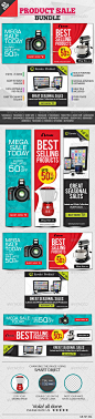 Product Sale Banners - 3 sets Bundle - Banners & Ads Web Elements