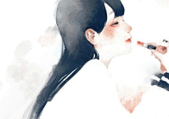 林林的兔兔采集到采集动漫创意油画插画
