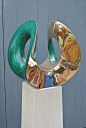 'Orchid' cast bronze edition sculpture by Thomas Joynes