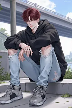 F.1_XWA_隅光破晓_理想男友帅哥小说封面推文插画-LoRA-曦邬桉-LiblibAI