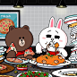 LINE BT21 卡通素材 布朗熊 可妮兔 丘可 莎莉