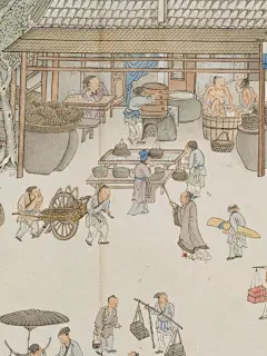 宋院本金陵图卷｜古代劳动人民生活场景｜下 - 小红书-花瓣网