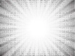 点击来源直接获取大图文件 |半色调矢量背景。单色半色调图案。抽象几何点背景。波普艺术漫画黑白渐变纹理。适用于演示横幅、海报、传单、名片的设计。