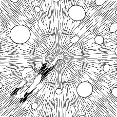 空间 男孩 游泳 角 孩子 公牛 超现实的 卡通片 想象力
