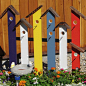 Birdhouse Trellis (Fence) of Many Colors