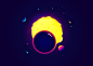 planet Overlay Space  ILLUSTRATION  Digital Art  color Bangladesh new trend Orbit moon