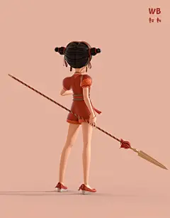 中国风3D人物