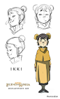Ryu drew that! korranation:  Early development artwork for Ikki, Tenzin’s daughter and Aang’s granddaughter.