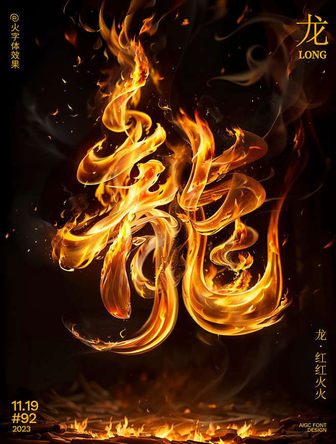 龙-火红红火火
