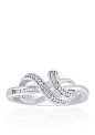 Belk & Co. 0.10 ct. t.w. Diamond Swirl Ring in Sterling Silver