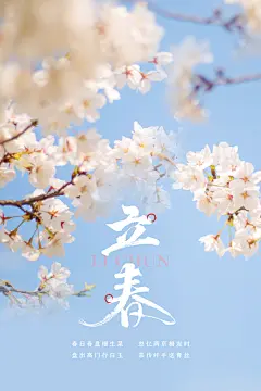 春季立春商场宣传二十四节气立春海报