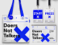 branding  VI logo poster talker Doer