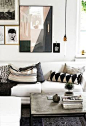 Black and White Living Room Idea 26