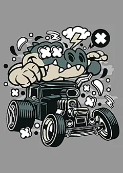 潮流创意涂鸦插画海报