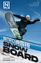 NITRO滑雪板海报设计